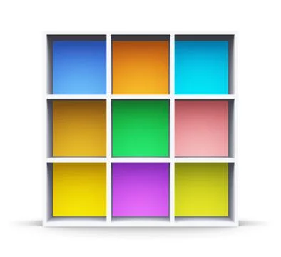Color shelf Stock Illustration