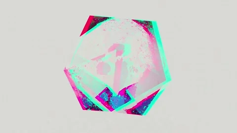 Color shift inside a large crystal. Seamless loop. Stock Footage 144534555