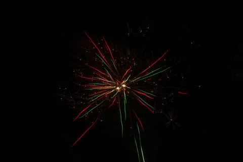 Color shining firework show background Foto stock