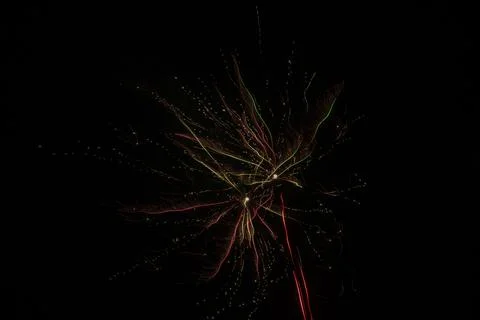 Color shining firework show background Foto stock