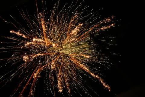 Color shining firework show background Foto stock