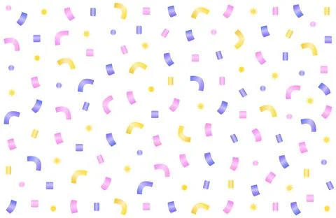Color shiny vector confetti background Stock Illustration