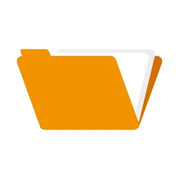 Color silhouette with folder with sheets Stock Illustration