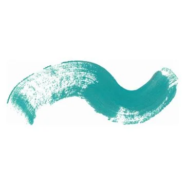 Color smear vector brush stroke. Varnish splash line trace. Abstract shape oi Stock Illustration