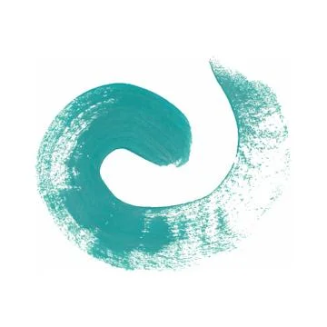 Color smear vector brush stroke. Varnish splash line trace. Abstract shape oi Stock Illustration