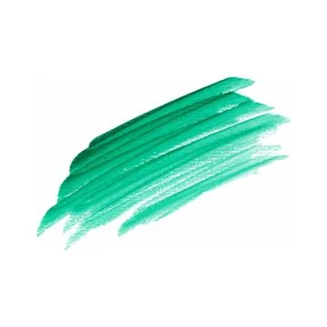 Color smear vector brush stroke. Varnish splash line trace. Abstract shape oi Stock Illustration