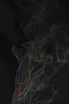 Color smoke on  background Stock Photos