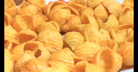 Color Snacks on a plate Stock Footage 296481107