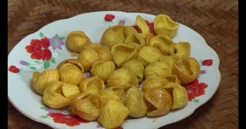 Color Snacks on a plate Stock Footage 296481326