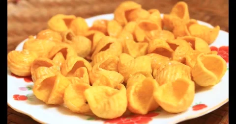 Color Snacks on a plate Stock Footage 296481355