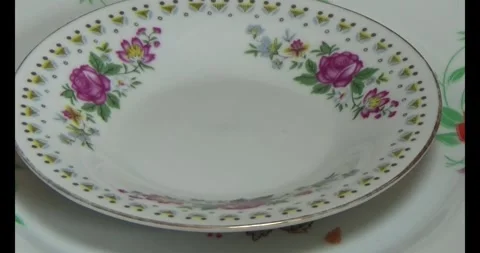 Color Snacks on a plate Stock Footage 296482124