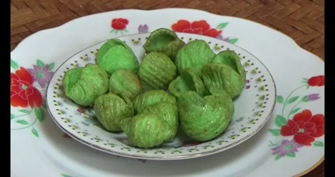 Color Snacks on a plate Video stock 296482420