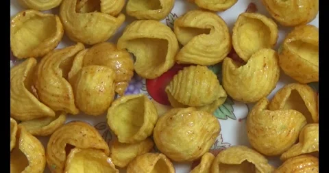 Color Snacks on a plate Stock Footage 296565595