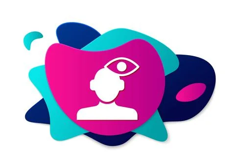 Color Solution to the problem in psychology icon isolated on white background Stock Illustration