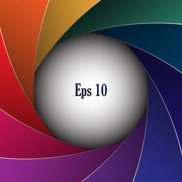 Color spectrum shutter Stock Illustration