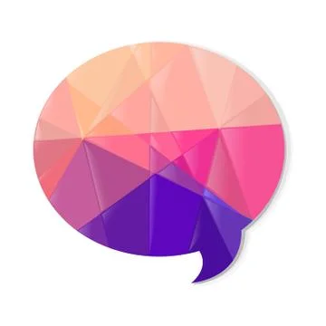 Color speech bubble Stock Illustration