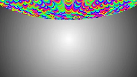 Color sphere on top of the screen. place for text. seamless loop. Stock Footage 83420194