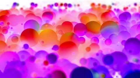 Color Spheres in Blurred Space Vidéo 139465417
