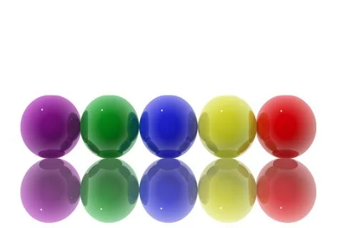 Color spheres Stock Illustration