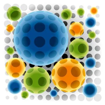 Color spheres Stock Illustration