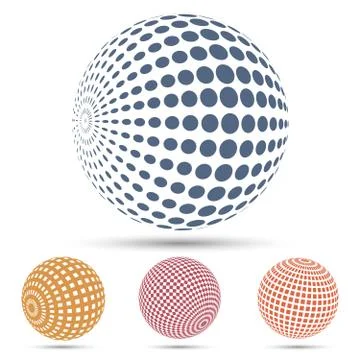 Color spheres set 스톡 일러스트