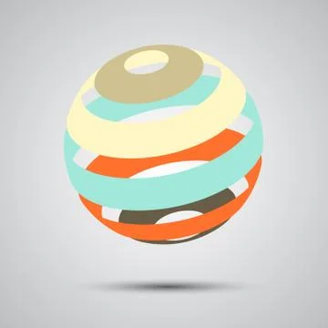 Color spheres set Stockillustratie