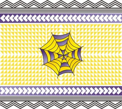 Color spiderweb art Illustrazione stock