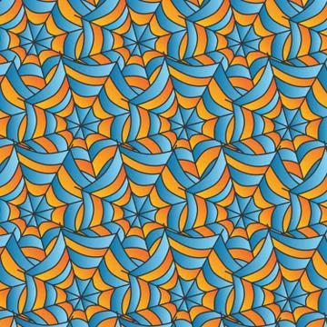 Color spiderweb art Ilustração Stock