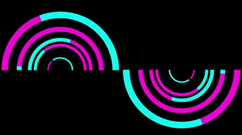 Color Spinning Circles3 Stock Footage 39503170
