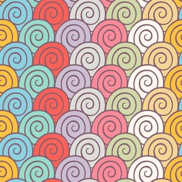 Color spirals Stock Illustration