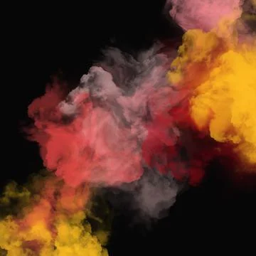 Color Splash background. Background design of smoke paint and. Stock Photos