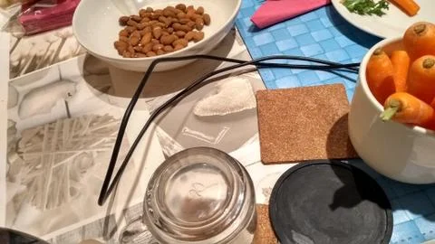 Color splash brunch composition Stock Photos