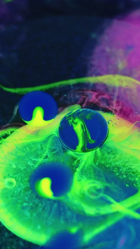 Color splash paint drop water color smoke texture Stock Footage 274243441