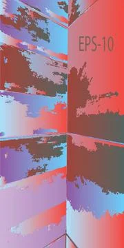 Color splash screen. Colored abstract background. Vector illustration EPS-10 Illustrazione stock