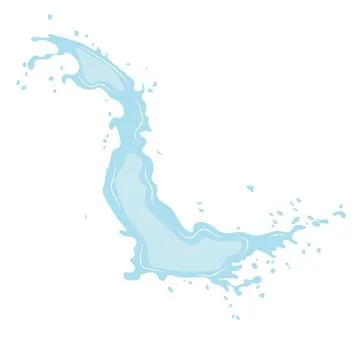 Color splash water or oil splash icon Stock Illustration