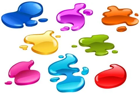 Color splashes Stock Illustration