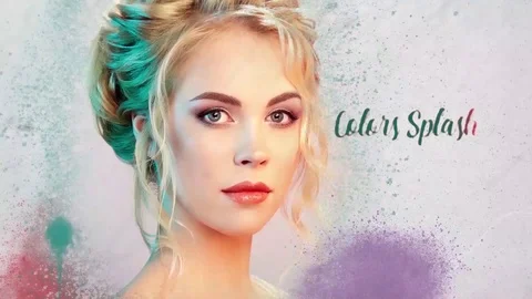 Color Splashes Opener Stock After Effects