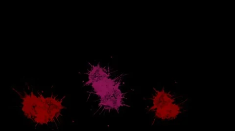 Color splatter Stock Footage 7747724