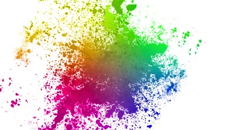 Color splatters Stock Footage 42976472