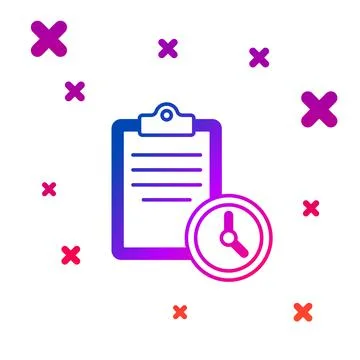 Color Sport training program or fitness plan icon isolated on white background 스톡 일러스트