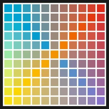 Color square background. Harmony scheme. Vector Иллюстрация