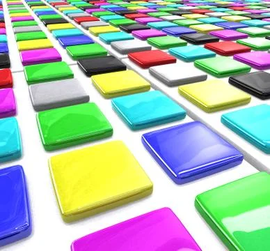 Color square blocks Stock Illustration