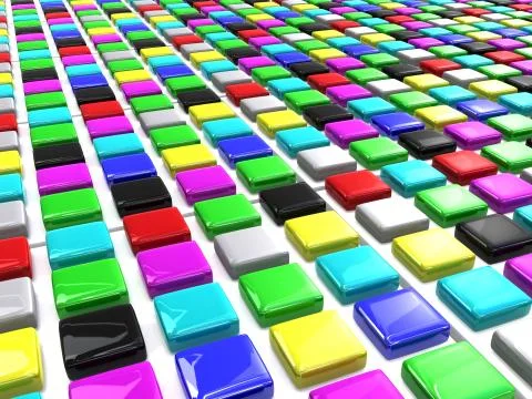 Color squares Stock Illustration