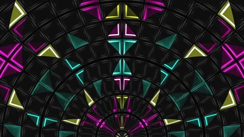 Color Stage Slow strobe elements Motion Background VJ Loop Video stock 147729388