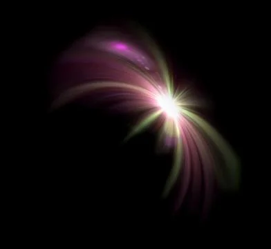 Color star ring flare expose Stock Illustration
