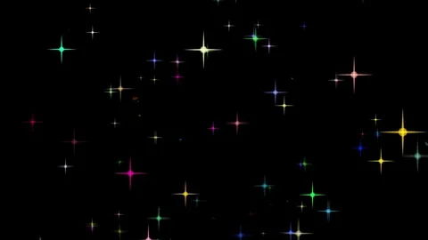 Color stars motion background loop Video stock 71164132