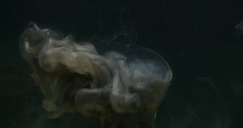 Color steam explode lamp light bulb paint flow art Stock Footage 323048159