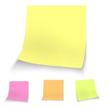 Color stick notes イラスト素材