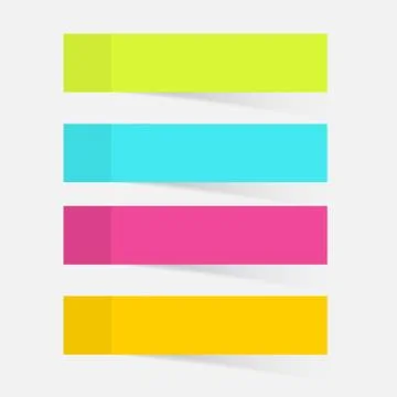 Color sticky notes Stock Illustration