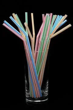 Color straw Foto stock